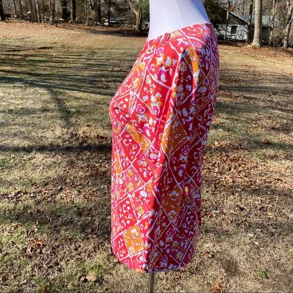 J. McLaughlin Pink and Orange Patterned Top - Picture 6 of 10